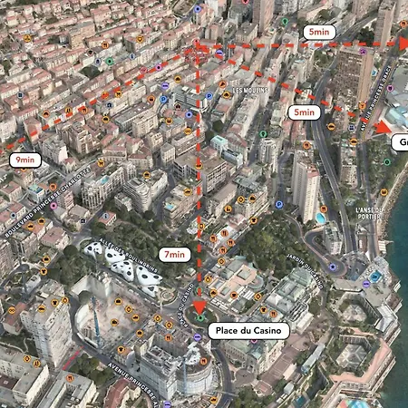 Appartement Frontiere Monaco, 2 Pieces, Centre *