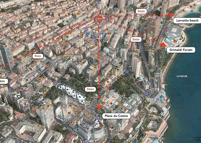 Apartamento Frontiere Monaco, 2 Pieces, Centre *